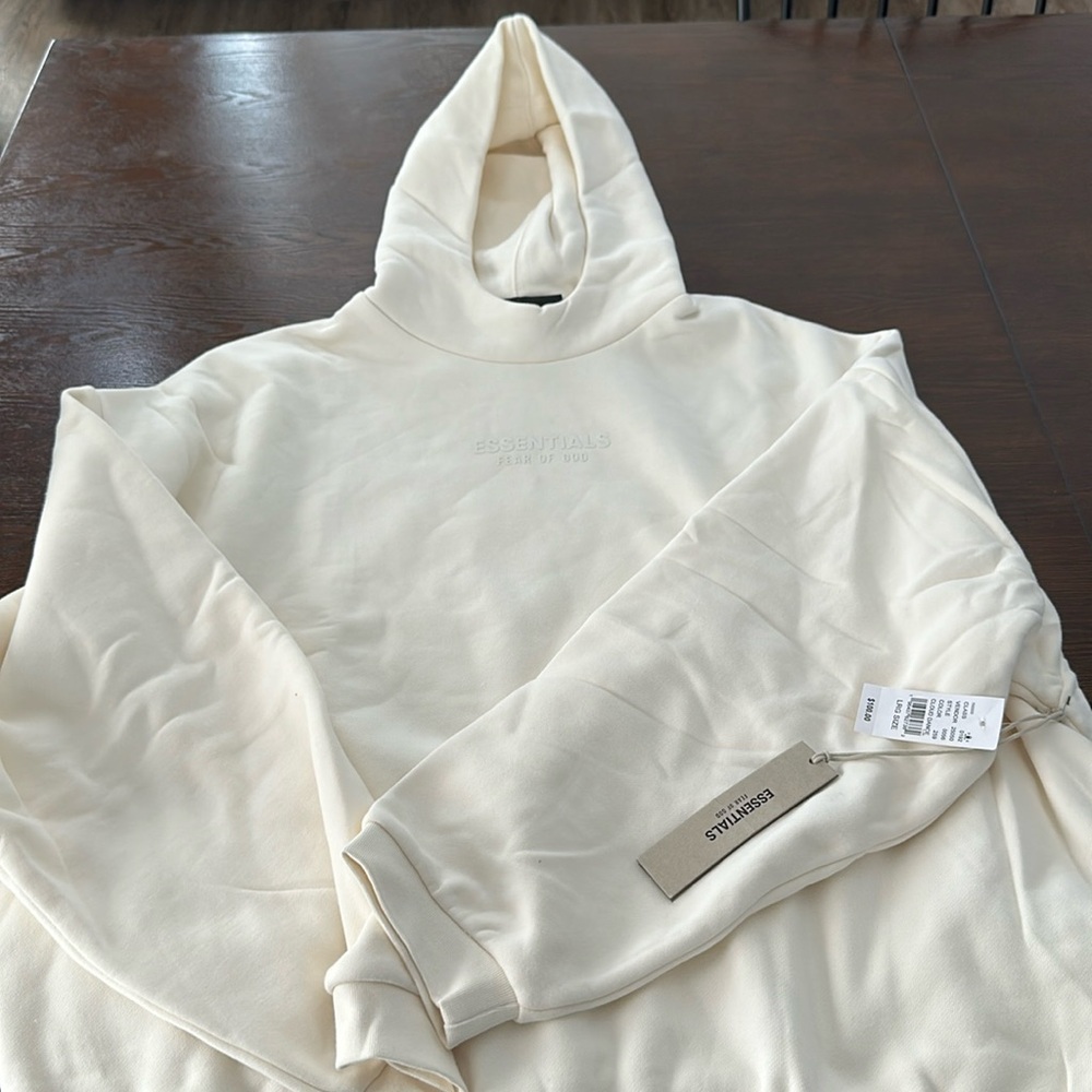 Fear of God Essentials Hoodie Cloud Dancer